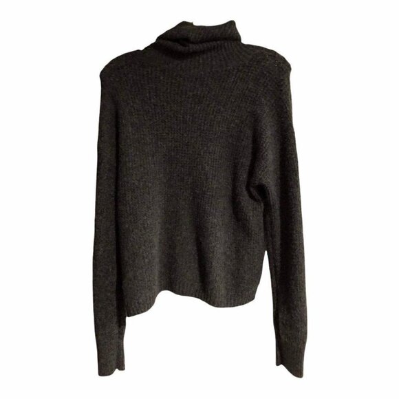 🛒 $15 Women's Gray Black Turtleneck Sweater Sz Small NEW #3609-3 - Picture 2 of 3